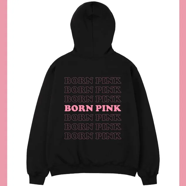 BLACKPINK “Born Pink” Logo Hoodie - KPOP PAKISTAN SHOP