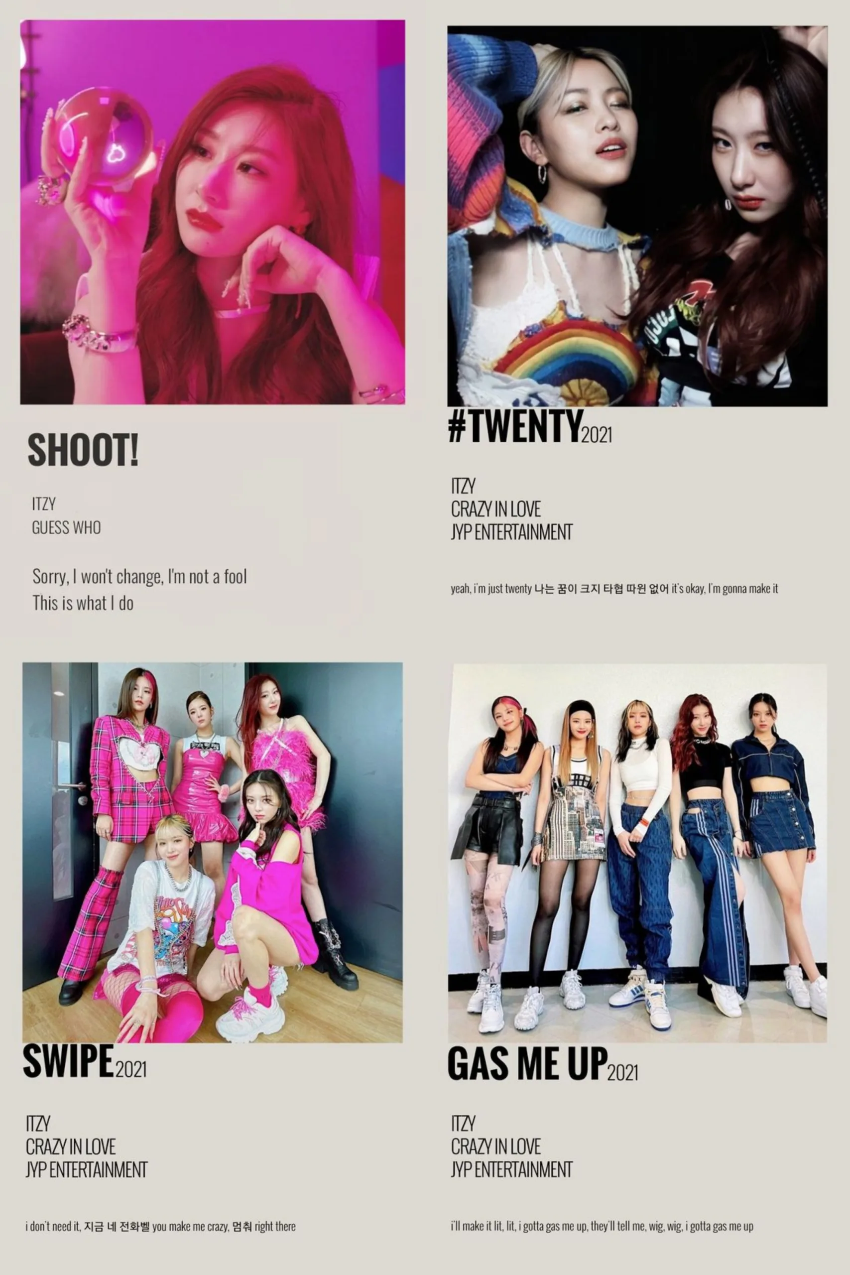 ITZY Music Cards - KPOP PAKISTAN SHOP